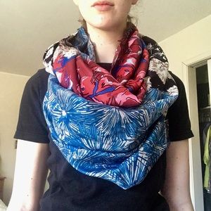 Whimsical Silk Infinity Scarf